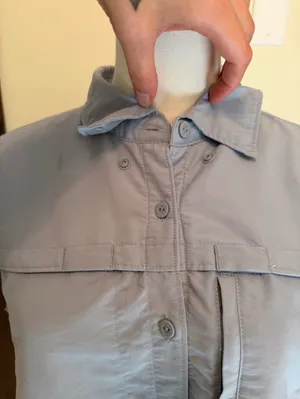 L. L. Bean light blue button down vest thumbnail 3