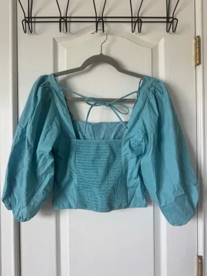 Abercrombie puff sleeve top thumbnail 2