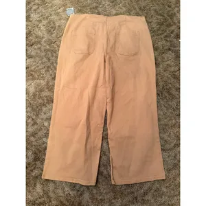 Ophelia Roe High Rise Cropped Utility Pants NWT Peach Tan Wide Leg Colette thumbnail 4