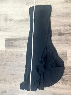 FREE PEOPLE Made Me Blush Midi Dress in Black thumbnail 10