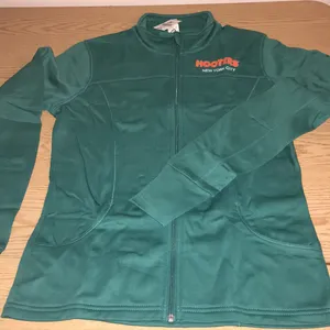 New Womens Hooters Track Jacket from NYC Thumb Size XLarge with Stain thumbnail 8
