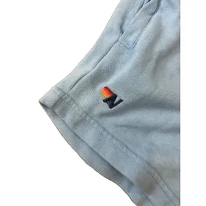 Aviator Nation Lounger Shorts Logo Embroidered Sky Blue Preppy Beach Summer thumbnail 3