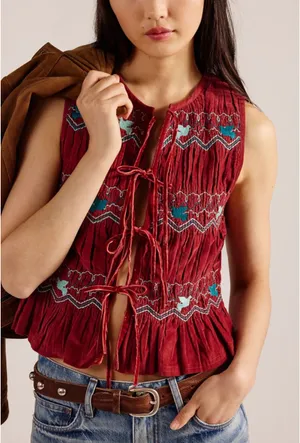 Free People Terra smocked maxi skirt set thumbnail 3