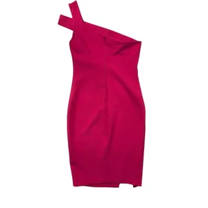 Likely Fuchsia Pink One‎ Shoulder Sheath Bodycon Party Chic Dress Slit Size 8 thumbnail 7