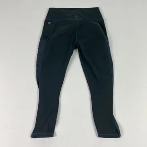 Fabletics Powerhold Leggings Womens Small Black Navy‎ High Rise Pocket thumbnail 7