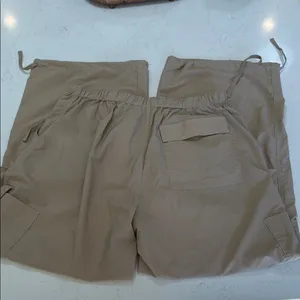 Oh Polly Oversized, Wide Leg, Parachute Cargo Pants. Size Large. thumbnail 2