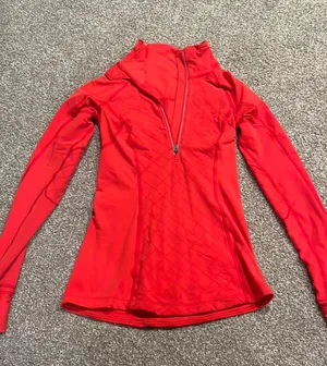 Lululemon Red Half-Zip thumbnail 1