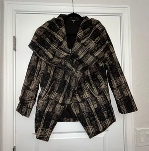 Funktational Long Sleeve Lagenlook Wool Blend Coat thumbnail 4