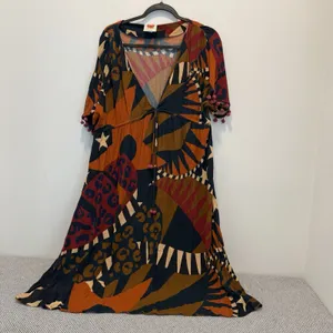 Farm Rio V-Neck Printed KaftanDress, Size S thumbnail 4