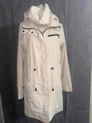Two by Vince Camuto Cream Trench Coat with Black Trim thumbnail 8