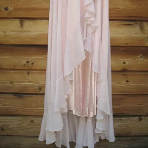 NWT Mac Duggal POLKA DOT ASYMMETRICAL RUFFLE GOWN Pink Size 0 thumbnail 12