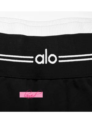 Alo Airbrush High-Waist 7/8 Better Together Leggings Black White Sporty Hi-Rise thumbnail 8