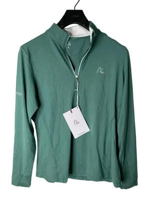 Rhoback Women's Performance Q zip green size large NEW WITH TAGS thumbnail 1