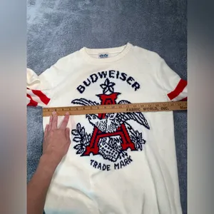 Junk food urban outfitters Budweiser Cream Crewneck Sweater thumbnail 4