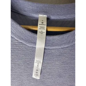Lululemon merino wool long sleeve crew neck sweater blue purple size 6‎ thumbnail 3