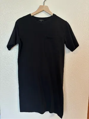 QUINCE 100% Organic Cotton Relaxed R Shirt in Black thumbnail 2