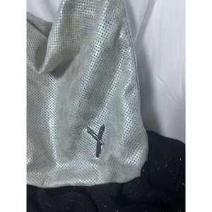 Suri‎ Frey Crossbody Shoulder Hobo Bag Purse Silver Vegan Tassel EUC thumbnail 5
