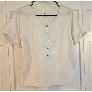 Free People movement what’s up white Henley size xs thumbnail 3