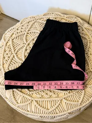 Abercrombie & Fitch Black Elastic Waist Shorts thumbnail 10