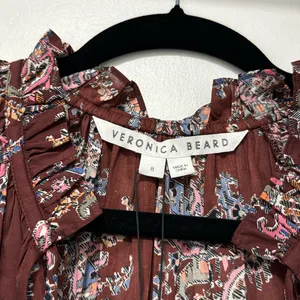 Veronica Beard Zee Dress in Brickmul thumbnail 3