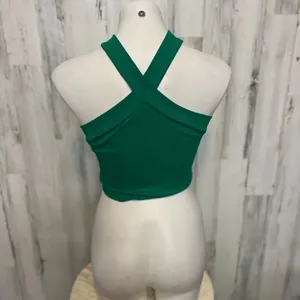 Green crop top Green thumbnail 3