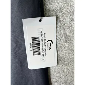 Zyia Active Light n‎ Tight Hi Rise 7/8 Leggings Black Reflective Metallic 12 New thumbnail 6