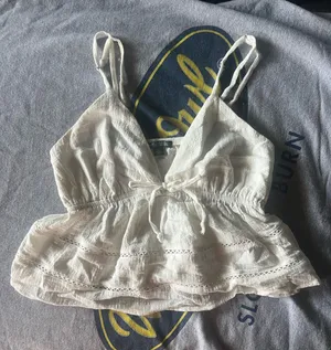 Wild Fable white babydoll top thumbnail 1