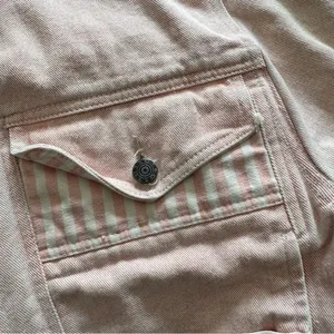 MBD by Bitterman Vintage 80s Pink Denim Jacket Size Medium thumbnail 6
