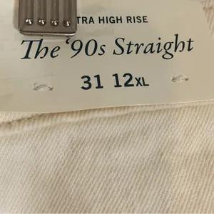 NEW Abercrombie & fitch the 90's Straight Leg Jeans Size 31 Tall thumbnail 7