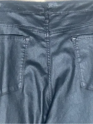 Plus size Black Faux Leather Flare Pants by Sofia Vergara Size 20 NWT. Smooth. thumbnail 7