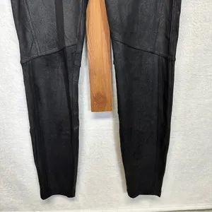 Free People Black Midnight Vegan Suede Skinny‎ Pants Size XS thumbnail 5