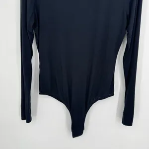 Hill House Luna Bodysuit XL Black Long Sleeve Turtleneck Layering Minimalist thumbnail 4