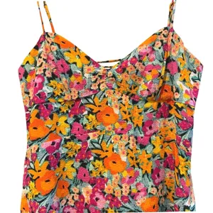 For Love &‎ Lemons Mini Dress Multicolor Floral New Lace Up Back Women Small thumbnail 3