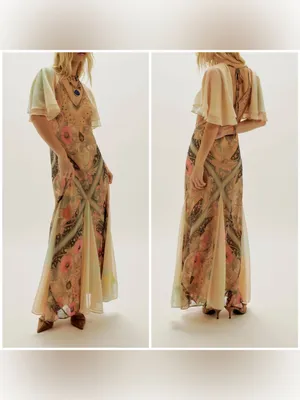 NWT Free People Celestial Nights Maxi Dress - fairy combo - small thumbnail 2