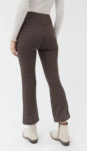 Urban Outfitters Kick Flare Gingham Pants thumbnail 1
