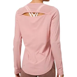 Lululemon Sculpt Long Sleeve Pink Pastel Size 6 UV Protection thumbnail 2
