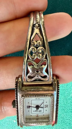 Brighton Hamilton Silver Plated Filigree Butterfly Heart Watch Untested As‎ Is thumbnail 1