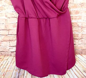 The Vanity Room | Magenta V-Neck Skort Romper thumbnail 4
