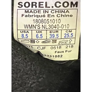 SOREL Explorer Carnival Boots Black/Sea‎ Salt Women’s Size 8.5 thumbnail 8