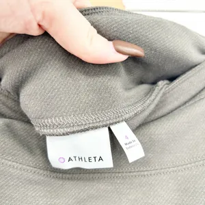 Athleta Womens Athleisure Tenniscore Ponte Twill Flare Mini Skirt Size 4 Olive‎ thumbnail 4