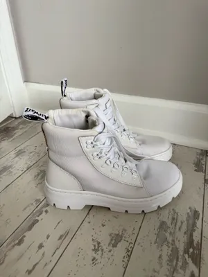 Dr. Martens White Boots thumbnail 2