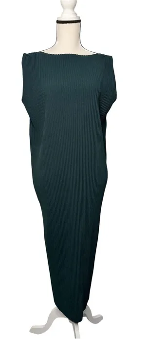 Grade & Gather Green Full Pleated Maxi Dress Size S thumbnail 1