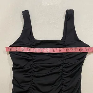 Abercrombie & Fitch Soft Collection Ruched Black Bodysuit Size XS thumbnail 4