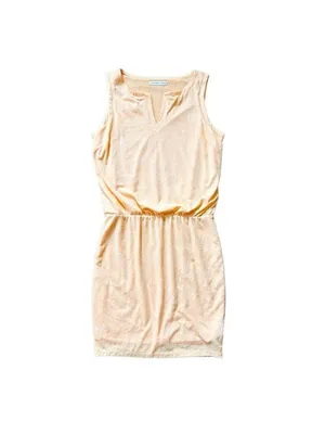Athleta Vida Tiger Lily Linen Blend Orange Sleeveless Sporty Dress Medium thumbnail 6