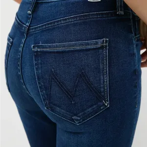 MOTHER casual Dark Blue looker ankle fray size 25‎ thumbnail 2