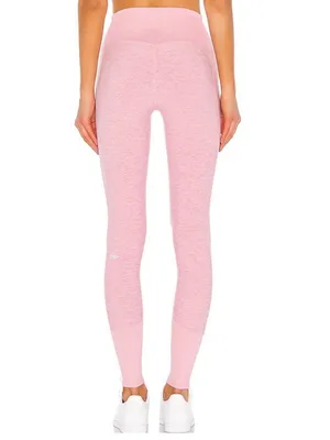 Alo Yoga Alosoft High Waist Lounge Legging in Flamingo Heather - Size M thumbnail 4