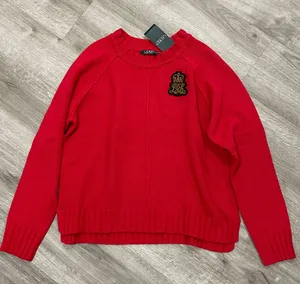 Ralph Lauren Red Crewneck Sweater thumbnail 1