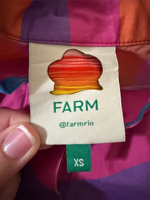 Farm Rio Amanda Stripes Mini Dress Size XS thumbnail 10