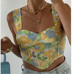 CIDER A Refreshing Summer Corset Crop Top Medium M thumbnail 1