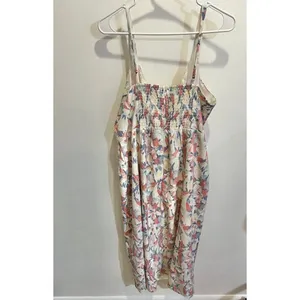 Abercrombie & Fitch Women XL Floral Midi Dress Dainty Romantic Coquette thumbnail 5